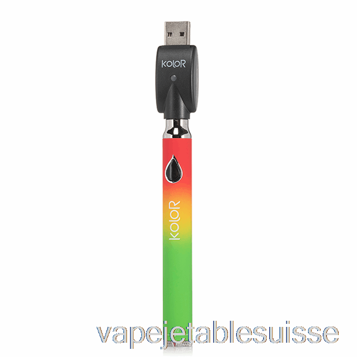 Vape Suisse Feuille Buddi Kolor Twist Slim 650mah Batterie Rasta